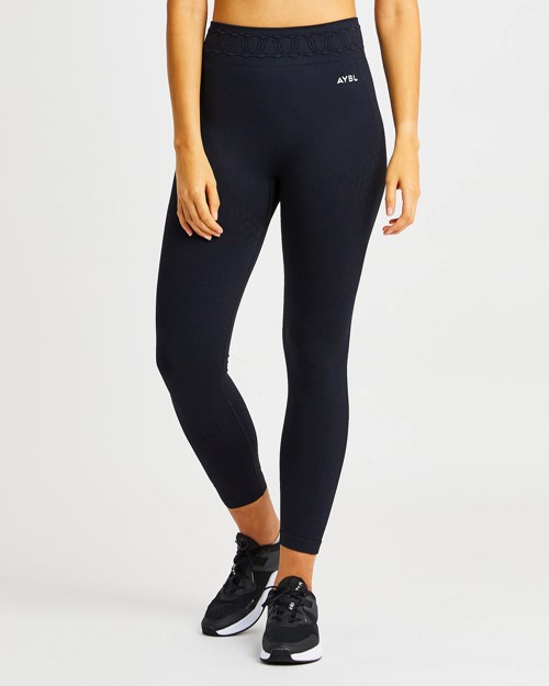 AYBL Elevate Seamless Leggings Czarne | 195384-CQK