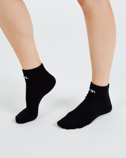AYBL Everyday Trainer Socks (3 Pack) Czarne | 619703-WYU
