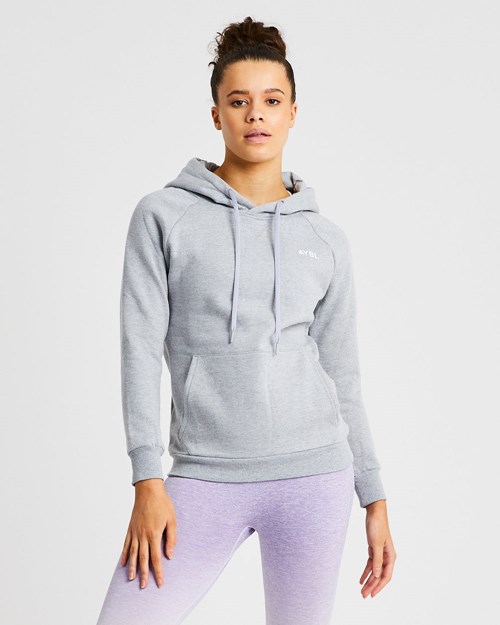 AYBL Staple Hoodie Głęboka Szare | 876591-NTV