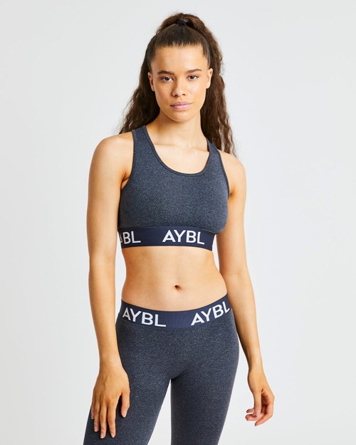 AYBL Staple Seamless Sports Bra Czarne | 238167-UEY
