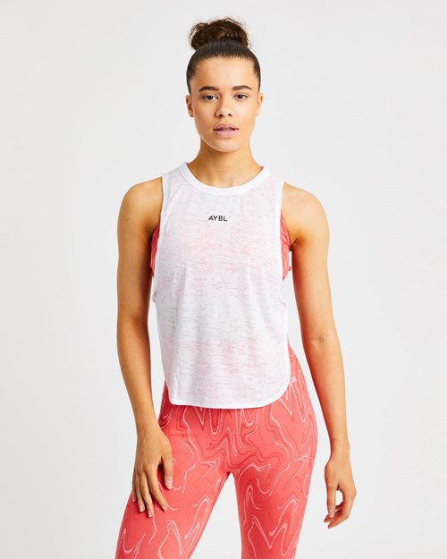 AYBL Velocity Twist Vest Białe | 012435-JGZ